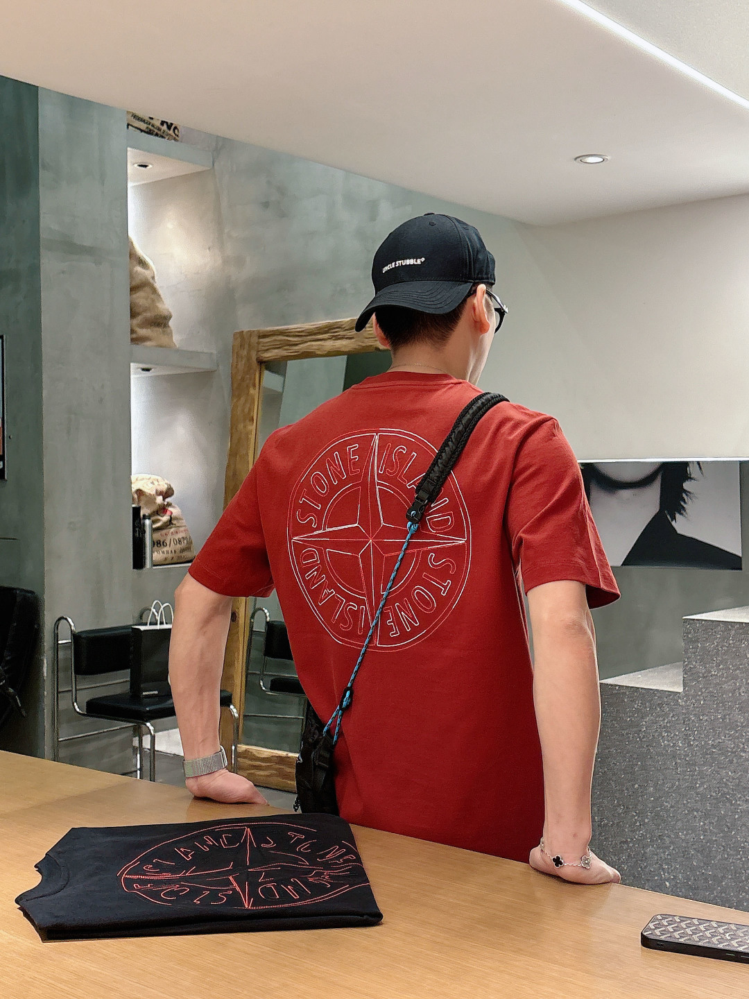 Stone Island 2026春夏短袖系列尺码: M-5XL 微阔版型克重：260克重 潮棉短袖成份