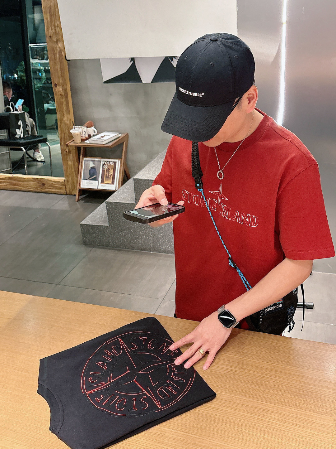 Stone Island 2026春夏短袖系列尺码: M-5XL 微阔版型克重：260克重 潮棉短袖成份