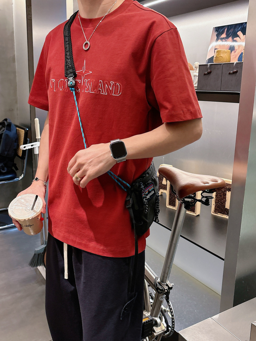 Stone Island 2026春夏短袖系列尺码: M-5XL 微阔版型克重：260克重 潮棉短袖成份