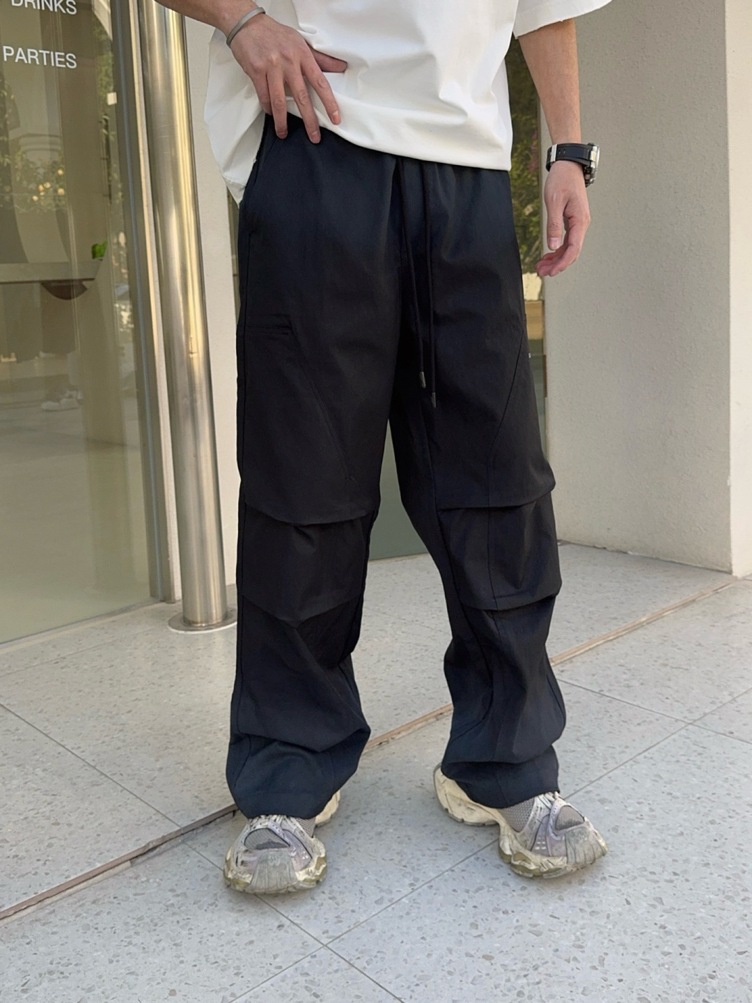 巴黎世家 春季新款裤子🆕颜色：黑，灰码数：M-3XL