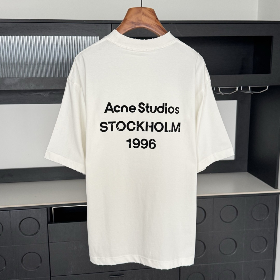 Acne Stuidos🌟2026年新款夏季短袖🆕采用纯棉面料，手感细腻，超级时尚洋气！码数：XS-XL