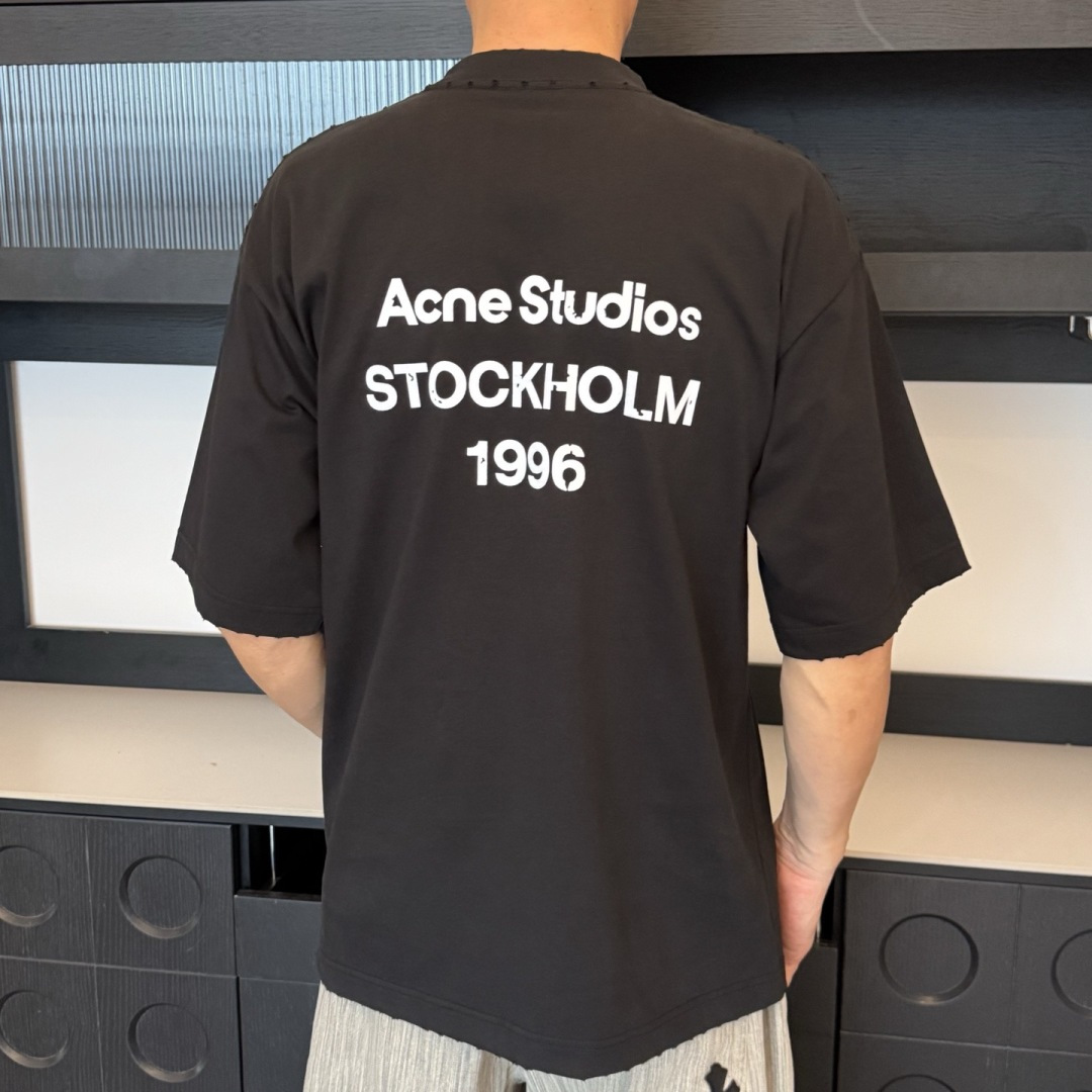Acne Stuidos🌟2026年新款夏季短袖🆕采用纯棉面料，手感细腻，超级时尚洋气！码数：XS-XL