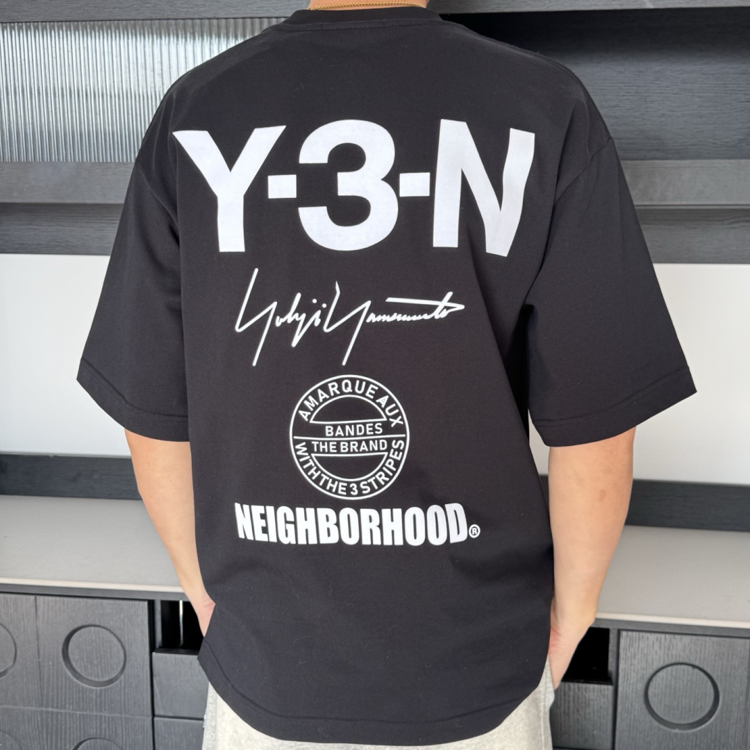 新款🌟Y-3，2026新款logo图案春夏打底短袖，采用舒适透气面料，植绒工艺 潮流搭配，顶级的做工，高