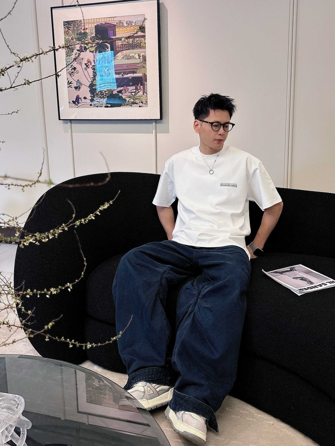 26新款短袖阔版T恤颜色：黑，白尺码：M-3XL