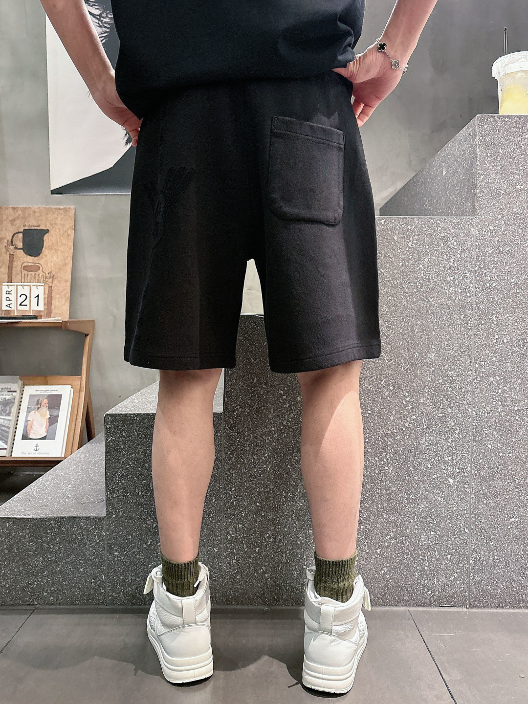 2026春夏新款Y-3烧花贴布短裤M-3XL