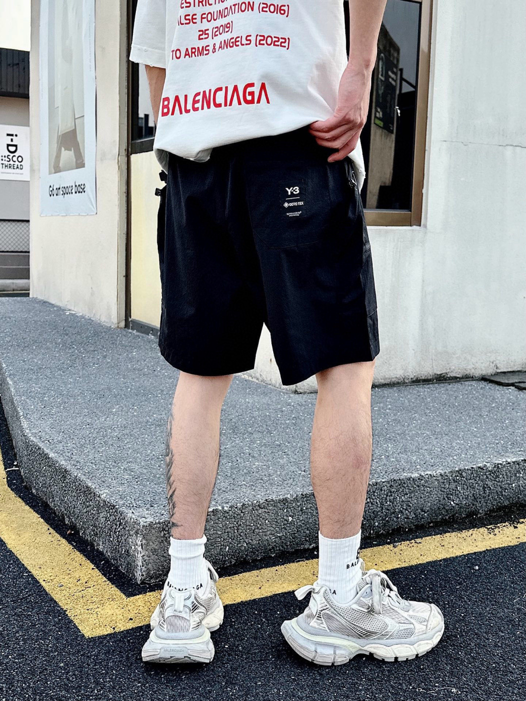 最高板本 Y-3夏季短裤上新[庆祝]颜色：黑码数：M-3XL
