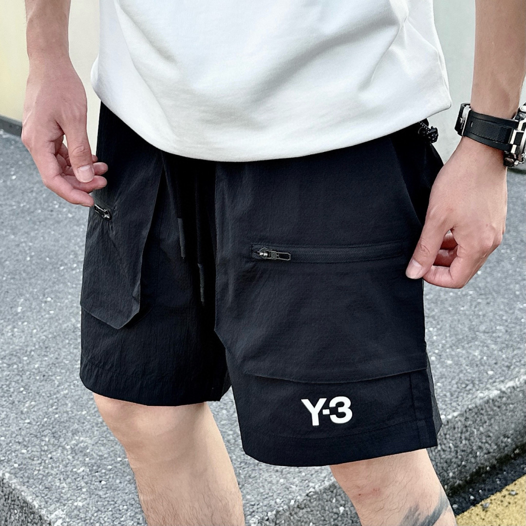 最高板本 Y-3夏季短裤上新[庆祝]颜色：黑码数：M-3XL