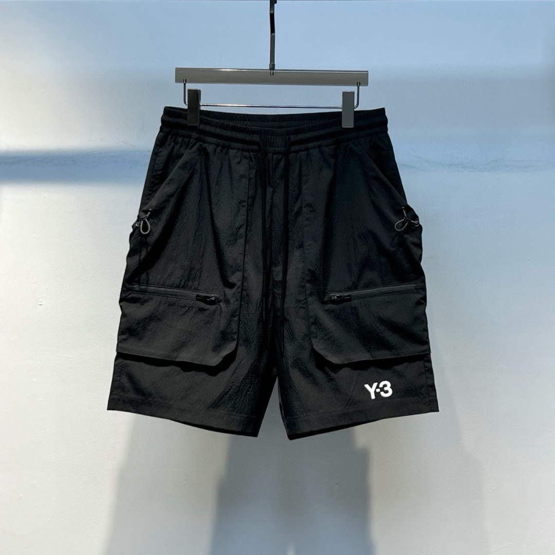 最高板本 Y-3夏季短裤上新[庆祝]颜色：黑码数：M-3XL