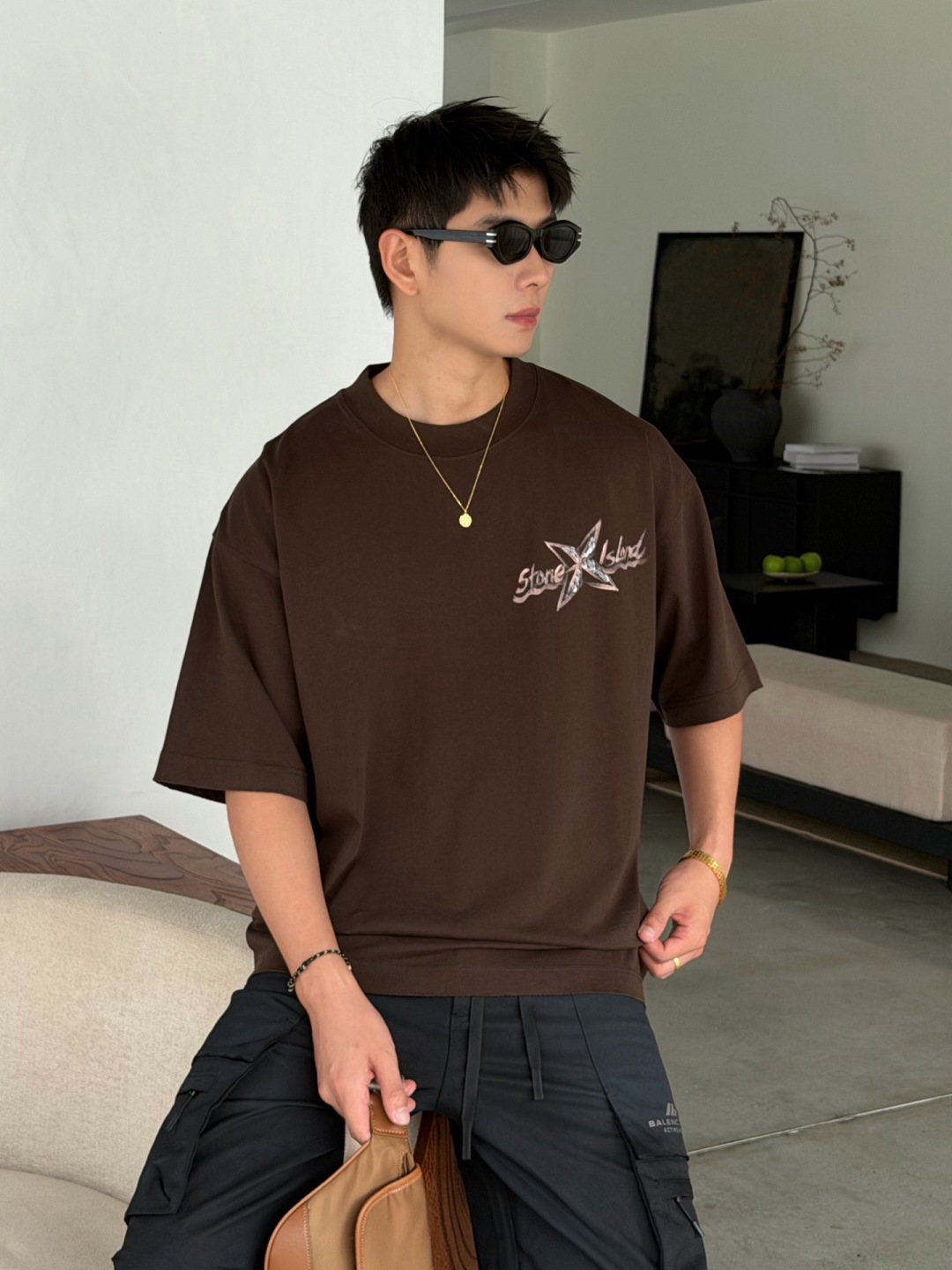 26夏季260克T恤🔥颜色：黑，白，咖码数：XS-XL款号：52199