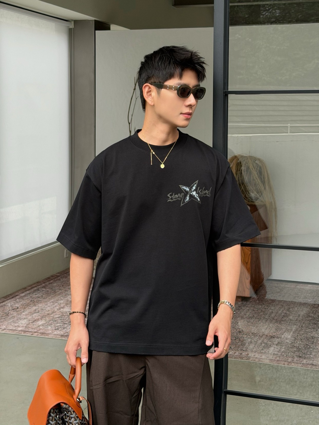 26夏季260克T恤🔥颜色：黑，白，咖码数：XS-XL款号：52199