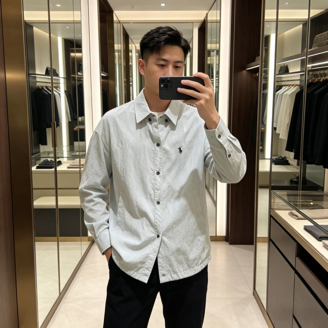 夏日男生懒人穿搭天花板✨POLO亚麻透气防晒两件套外套+短裤一套配齐轻薄垂坠不贴身，自带降温体感防晒、透