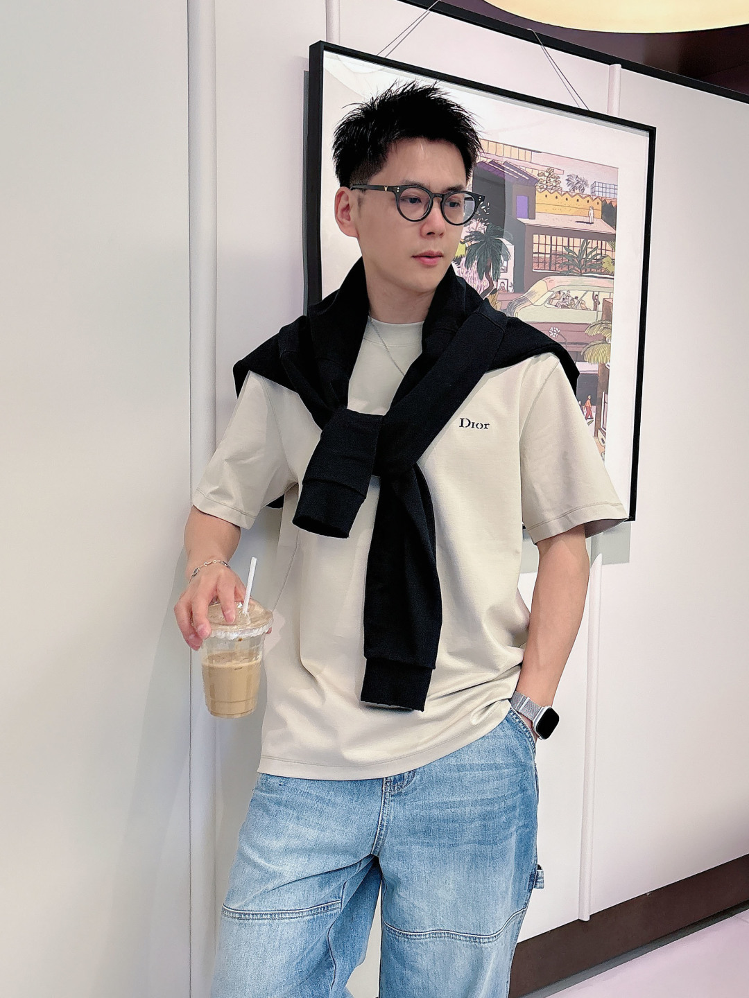 CD2026春夏新款短袖 对面料控有极高要求的 买它！！！ 衣橱必备经典款式 胸口经典logo图案刺绣设