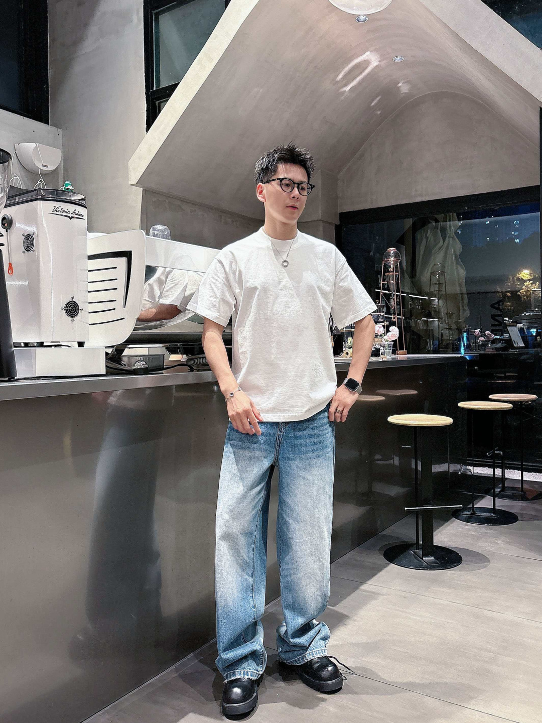 26新款短袖阔版T恤颜色：黑，白尺码：M-3XL