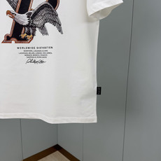 PHILIPP PLEIN SS26春夏新品Eagle印花标识短袖T恤,正面饰有鹰、皇冠和字母组合设计, PHILIPP PLEIN SS26春夏新品Eagle印花标识短袖T恤,正面饰有鹰、皇冠和字母组合设计,