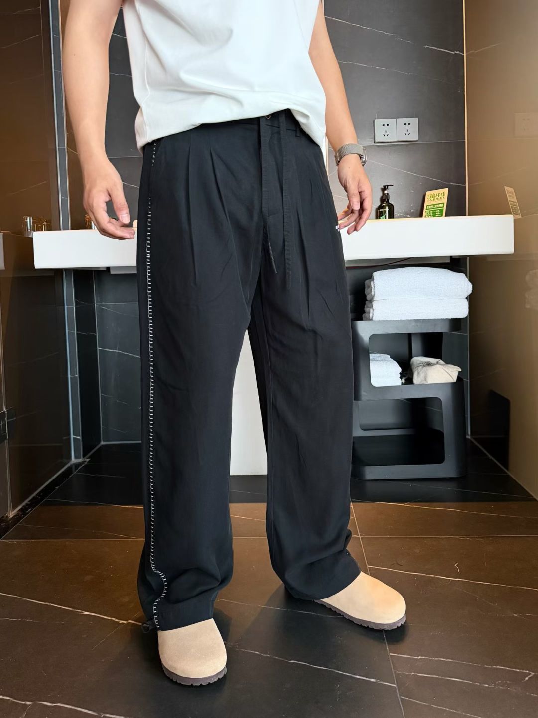 夏季新款休闲裤超薄面料直筒裤型M~3xl