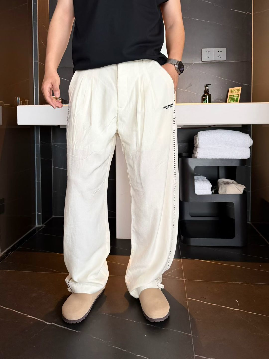 夏季新款休闲裤超薄面料直筒裤型M~3xl