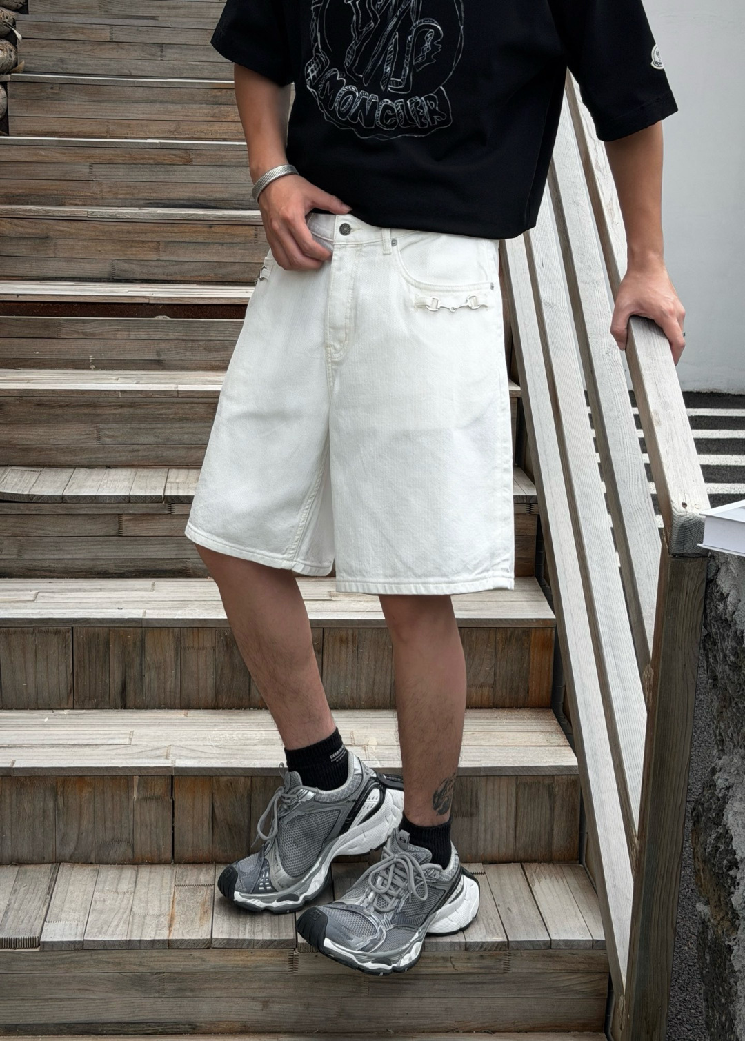 夏季牛仔短裤上新🆕颜色：黑，白码数：M-3XL款号：766