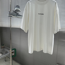 -Acne Studio 植绒 短袖T恤字母图案 辅以植绒印花工艺成衣洗水 面料更柔软 顺滑 质 -Acne Studio 植绒 短袖T恤字母图案 辅以植绒印花工艺成衣洗水 面料更柔软 顺滑 质