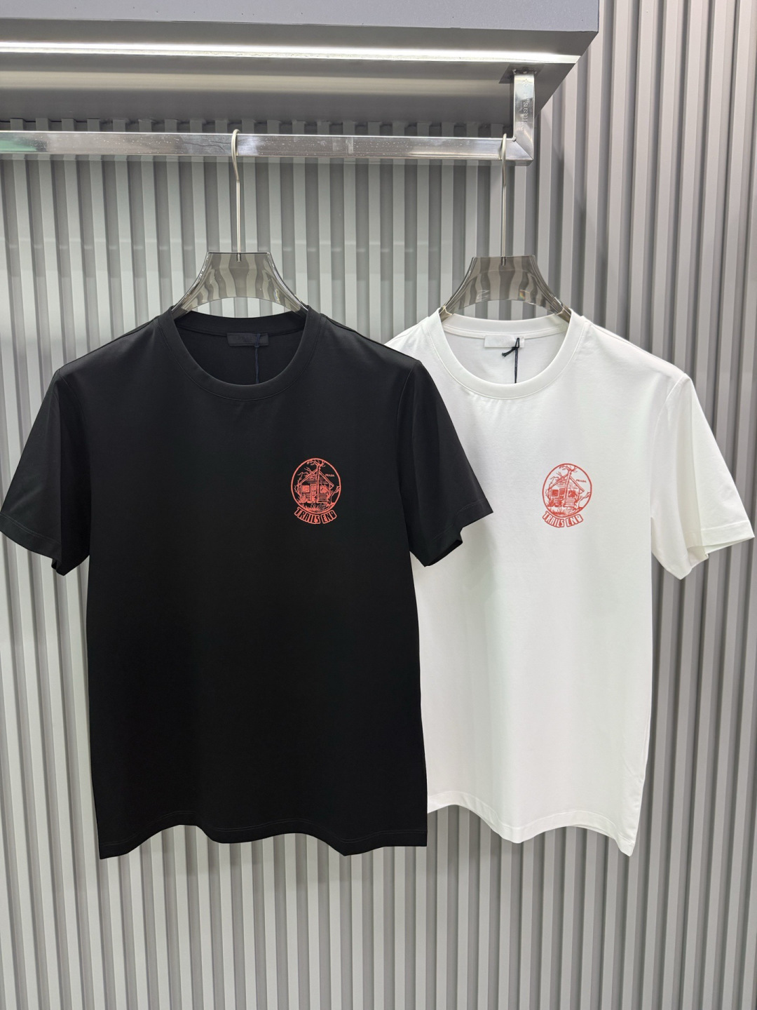 2026春夏新款普拉达双丝光短袖M-3XL