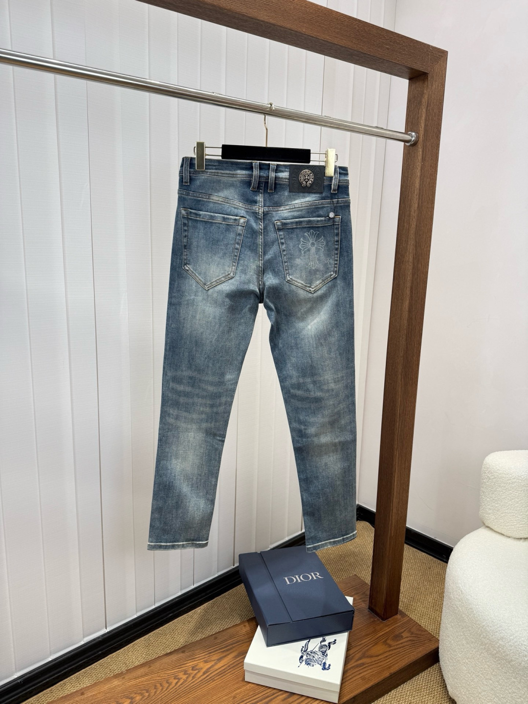 克罗心 新品上市 FW四季款新款男士休闲牛仔裤，顶级品质！渠道订单，官网同步出售！！原厂订制牛仔全棉材质