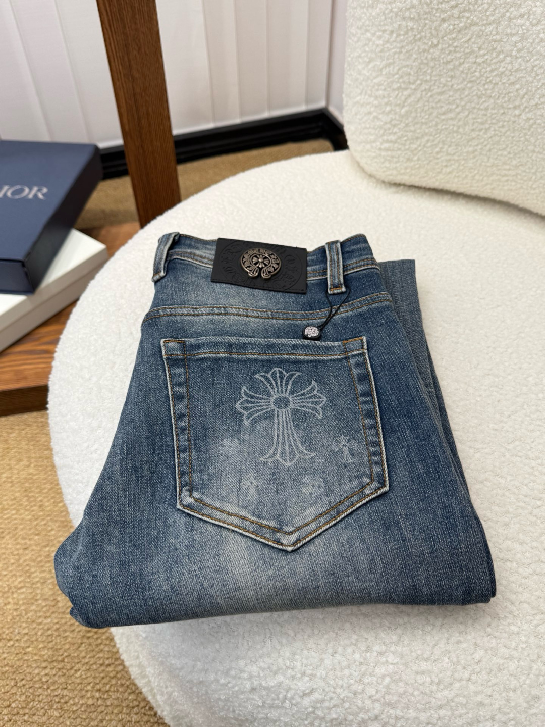 克罗心 新品上市 FW四季款新款男士休闲牛仔裤，顶级品质！渠道订单，官网同步出售！！原厂订制牛仔全棉材质