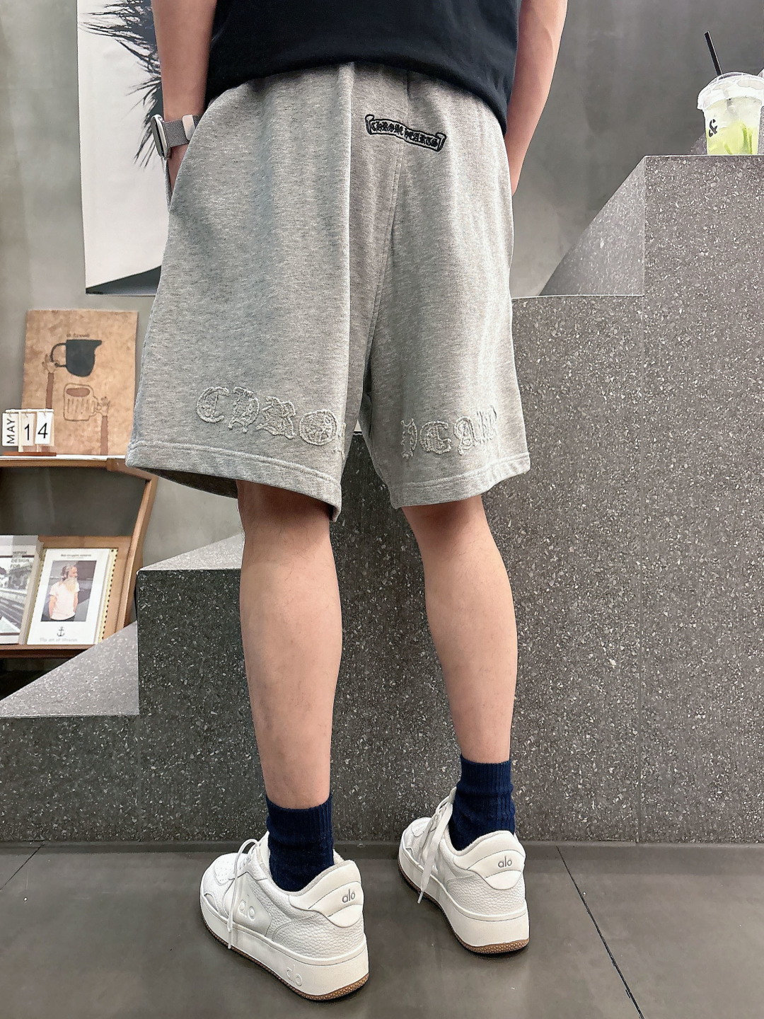 2026春夏新款克罗心贴布刺绣短裤M-3XL