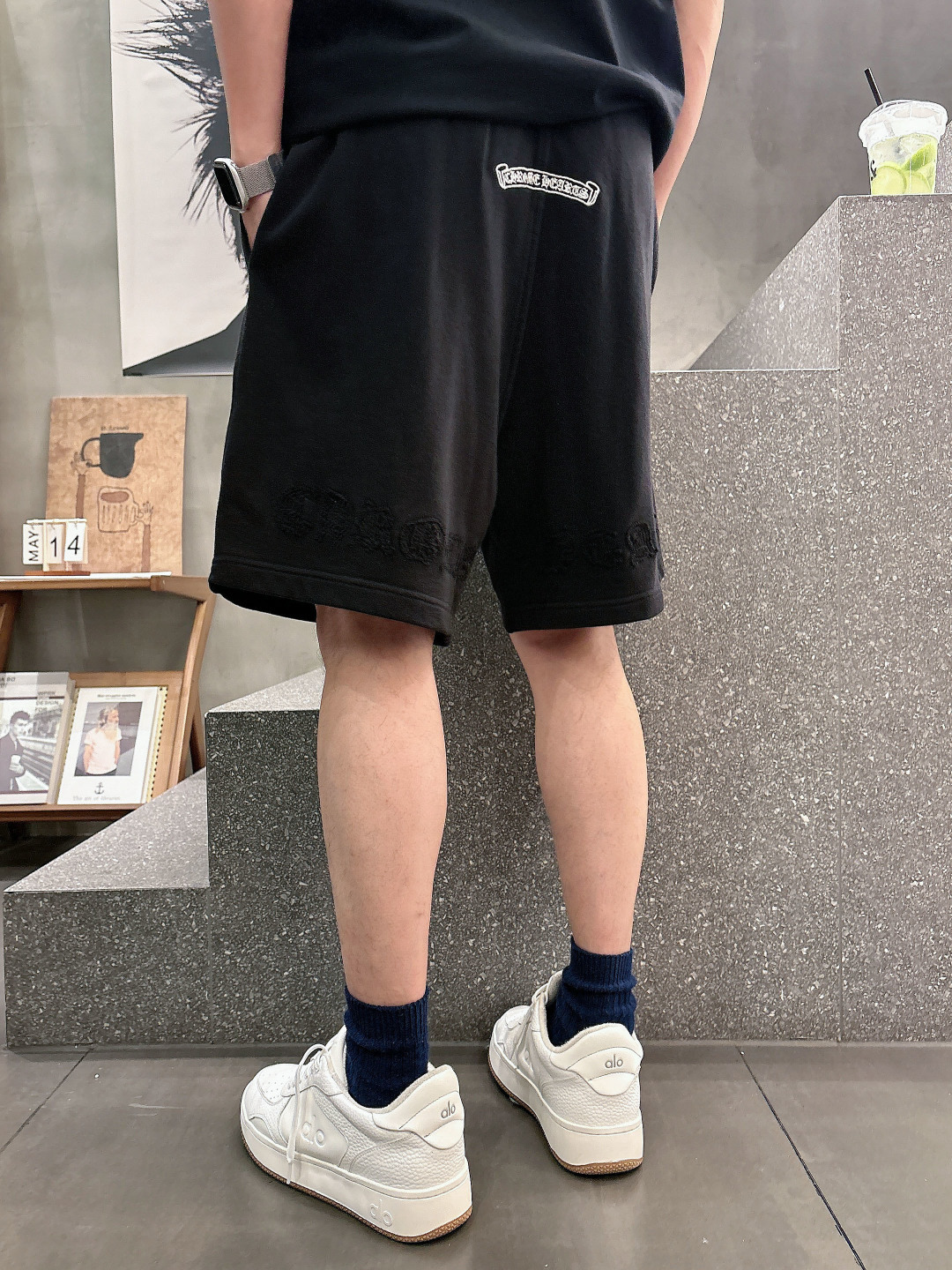 2026春夏新款克罗心贴布刺绣短裤M-3XL