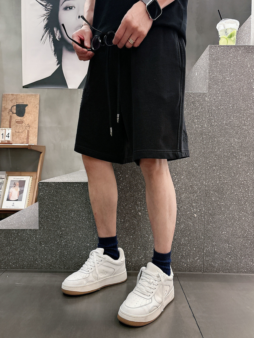 2026春夏新款克罗心贴布刺绣短裤M-3XL