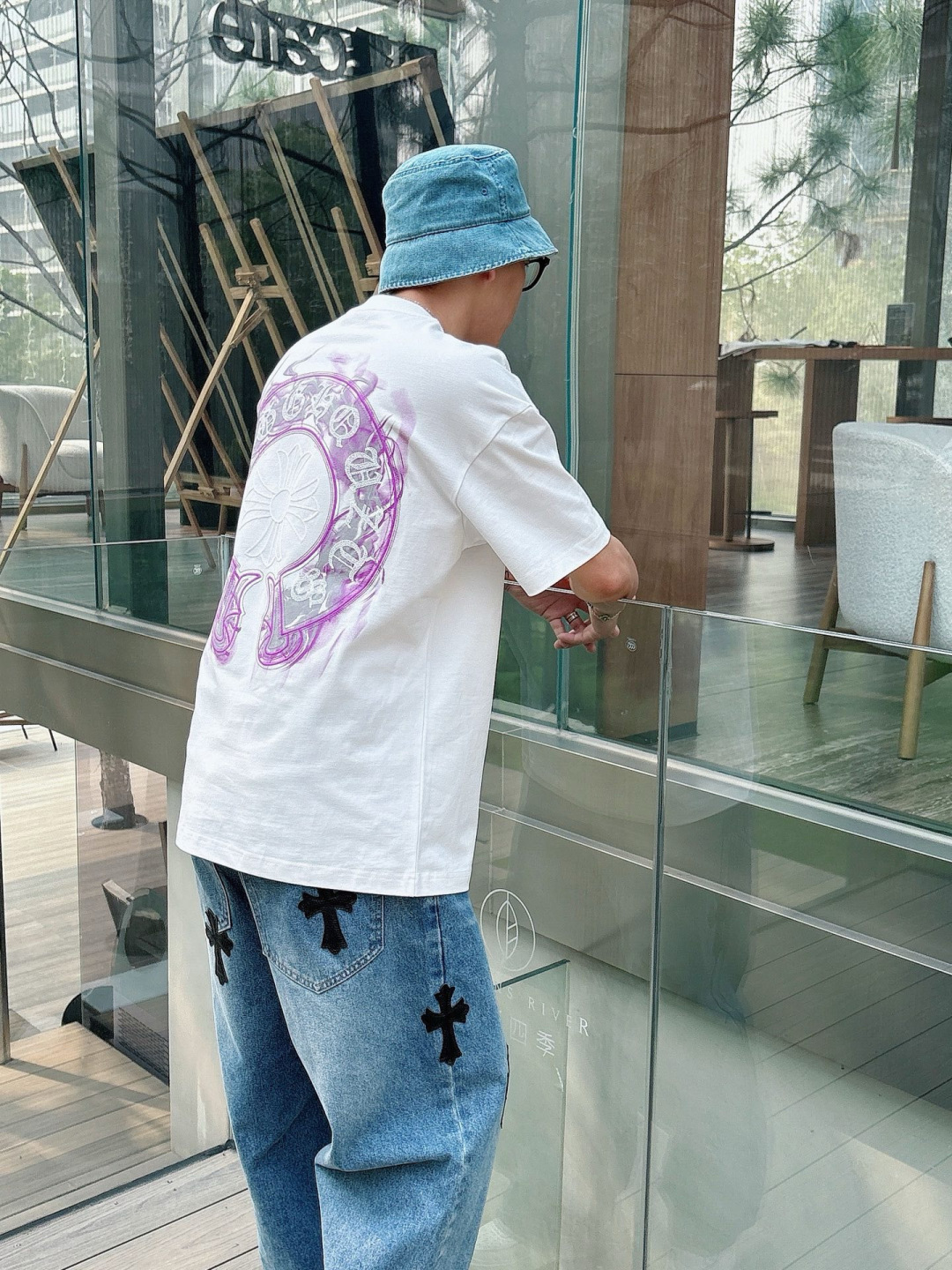 2026年新款克罗心刺绣短袖m-3XL