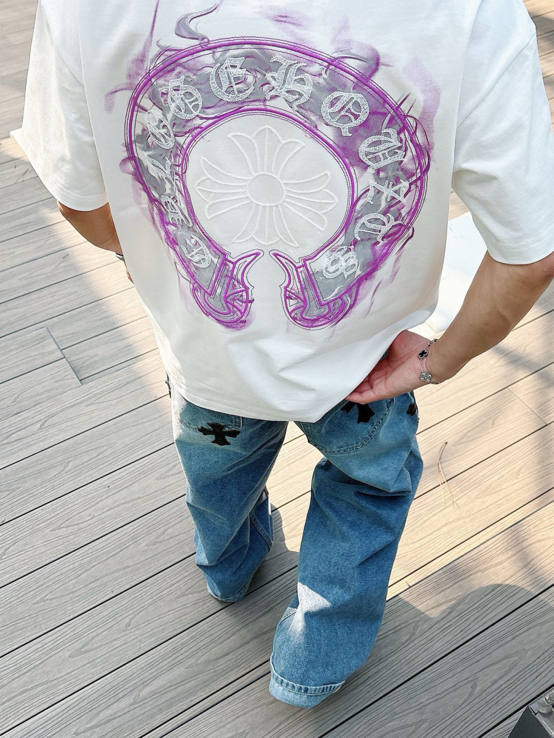2026年新款克罗心刺绣短袖m-3XL