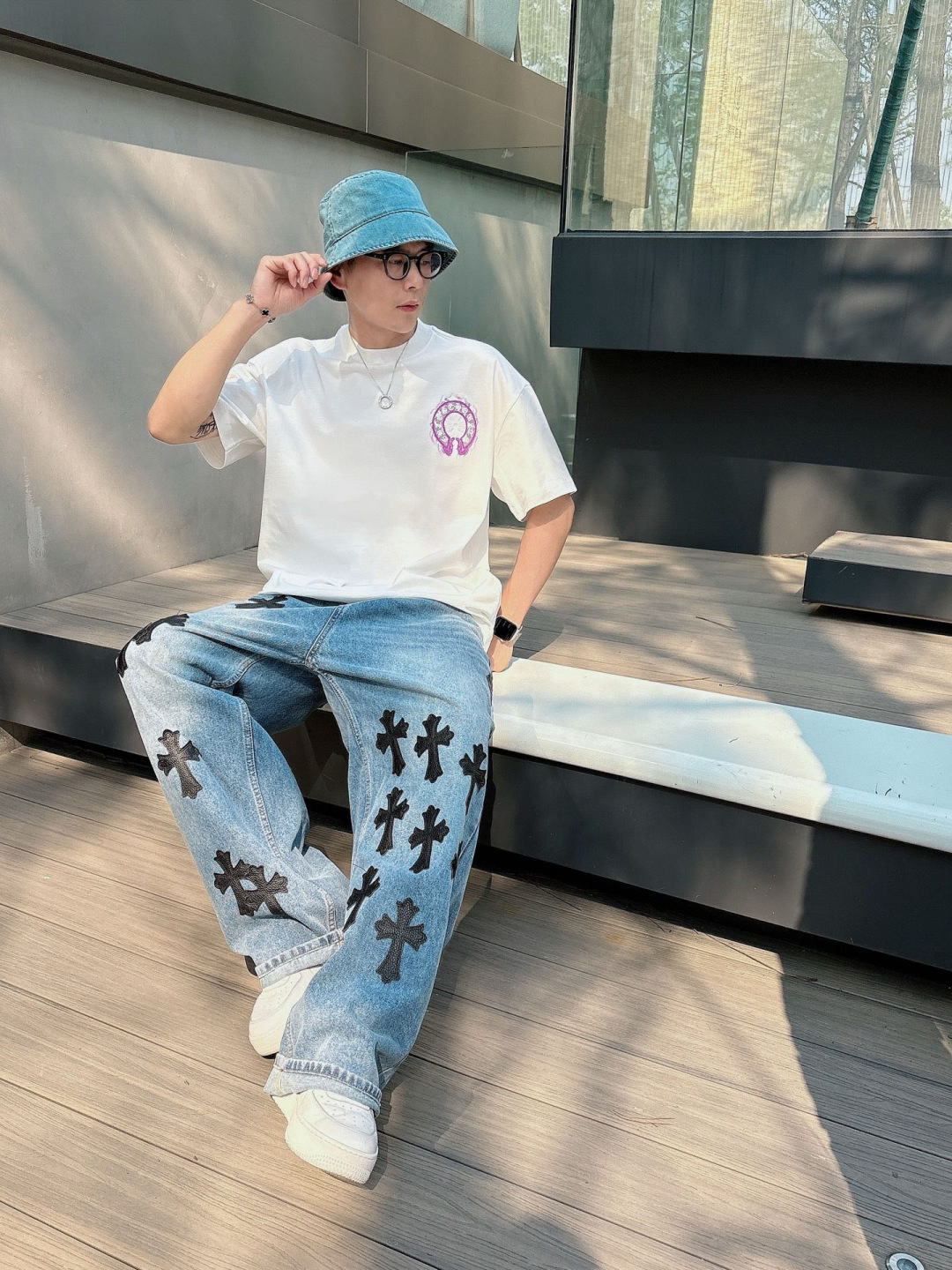 2026年新款克罗心刺绣短袖m-3XL