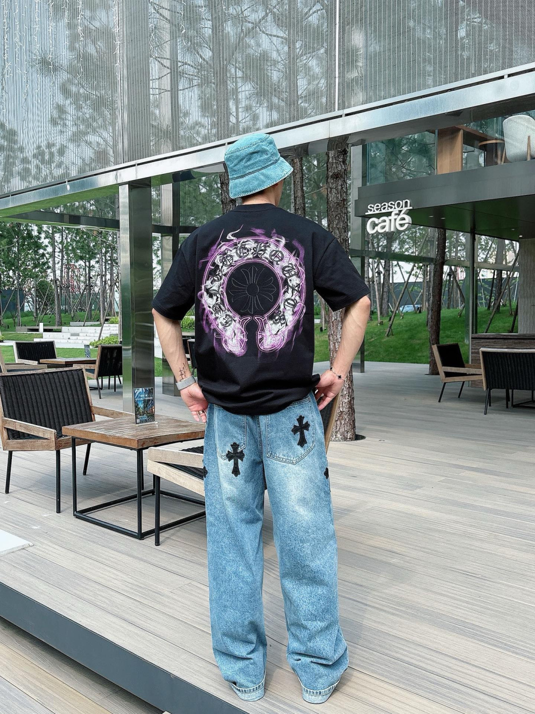 2026年新款克罗心刺绣短袖m-3XL