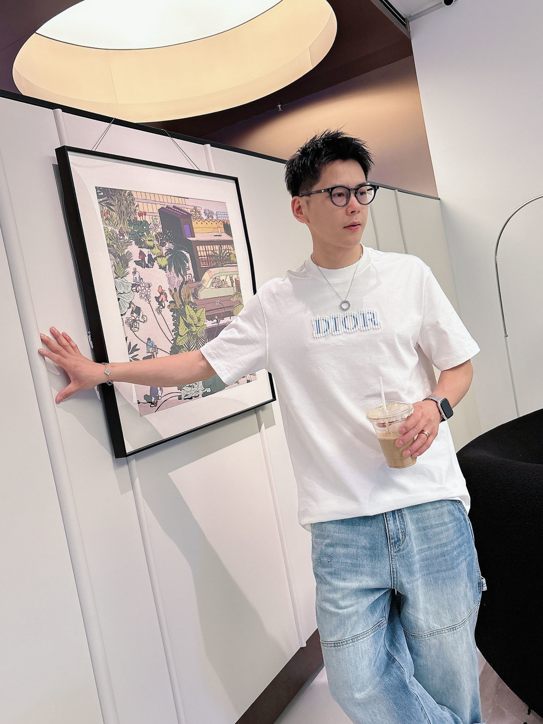 CD2026春夏 年年经典字母标志✅圆领短袖T恤衫 不一样的工艺带来不同的视觉效果 今年采用时尚撞色牙刷