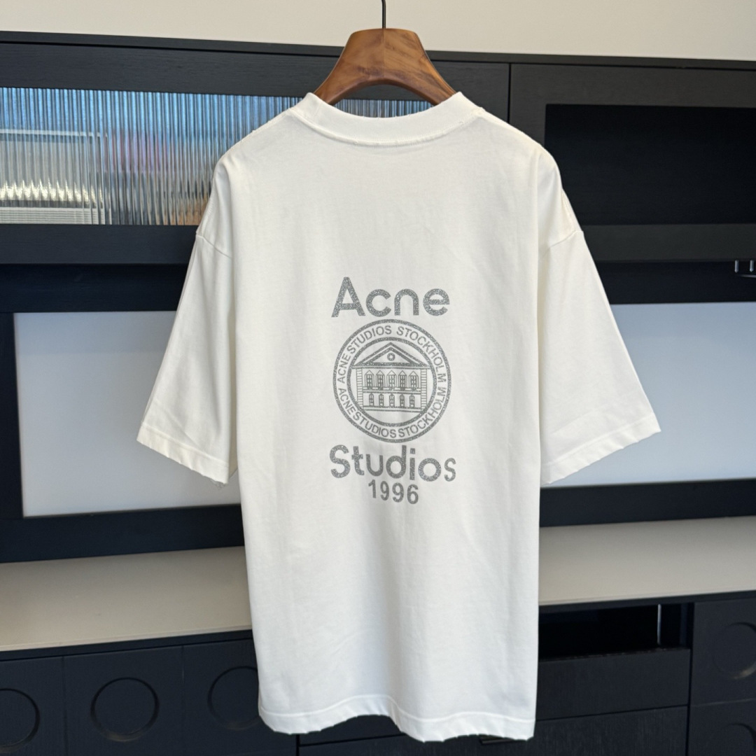 Acne Studios🌟2026年新款夏季短袖🆕采用纯棉面料，手感细腻，超级时尚洋气！码数：XS-XL男女同款
