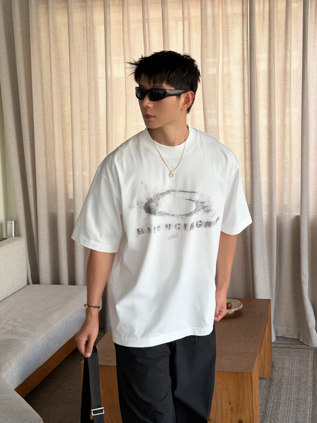 🆕26夏季薄款260克T恤🔥 颜色：黑，白 码数：XS-XL 款号：52205