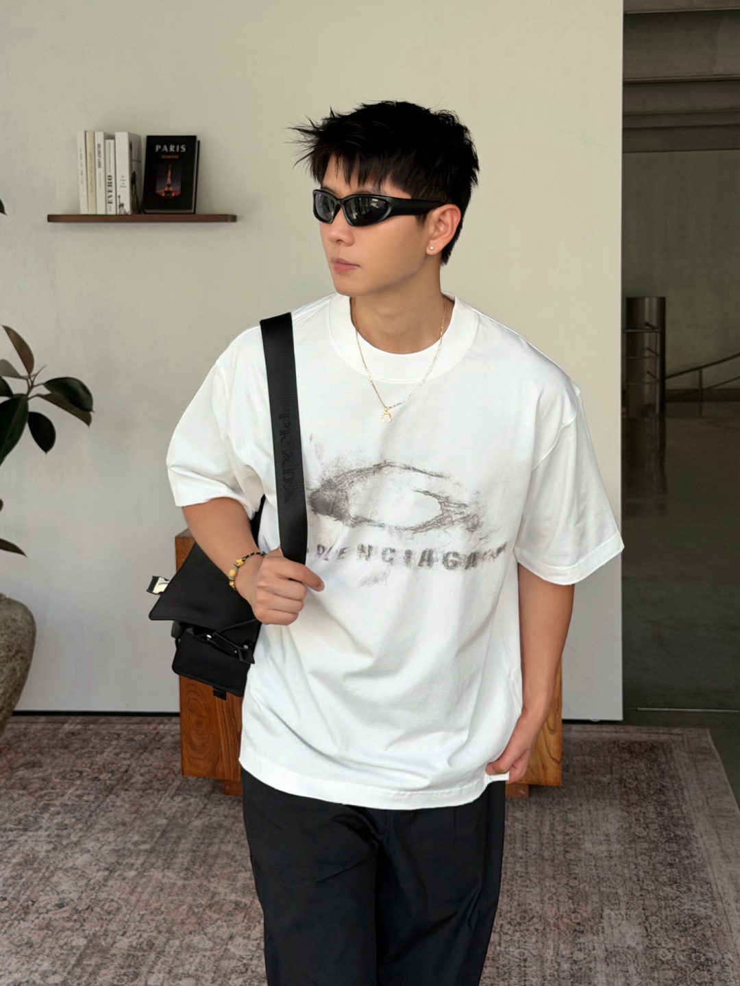 🆕26夏季薄款260克T恤🔥 颜色：黑，白 码数：XS-XL 款号：52205