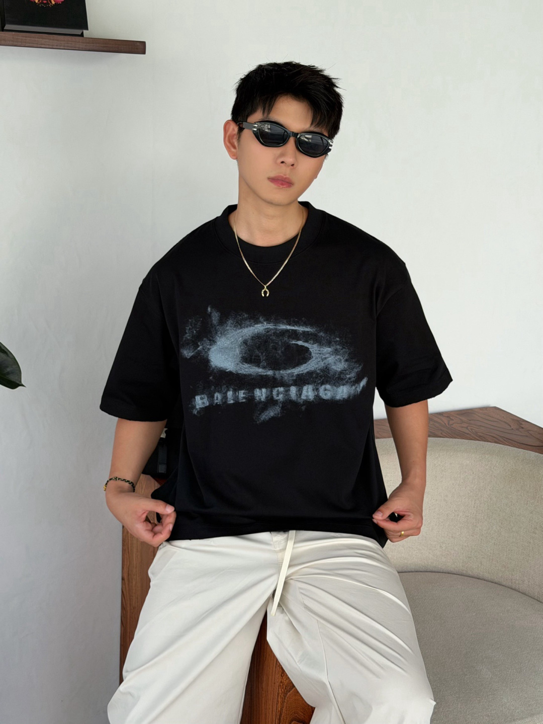🆕26夏季薄款260克T恤🔥 颜色：黑，白 码数：XS-XL 款号：52205