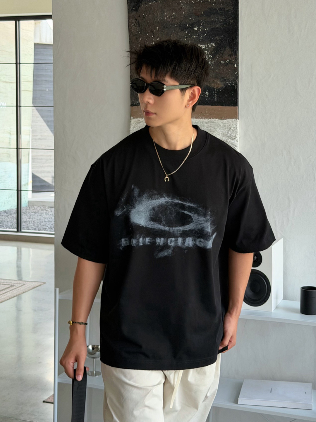 🆕26夏季薄款260克T恤🔥 颜色：黑，白 码数：XS-XL 款号：52205