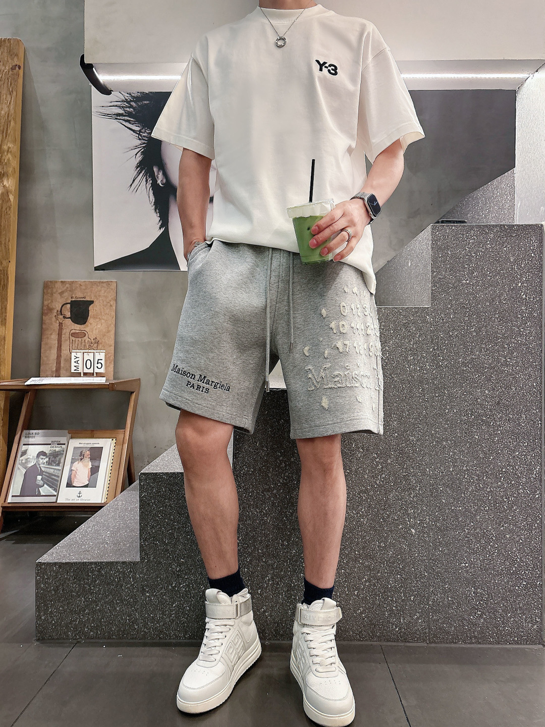 2026春夏新款 马吉拉烧花刺绣短裤 M-3XL