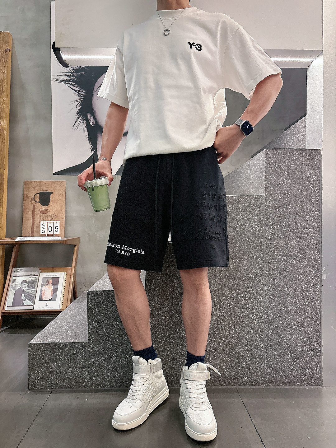 2026春夏新款 马吉拉烧花刺绣短裤 M-3XL