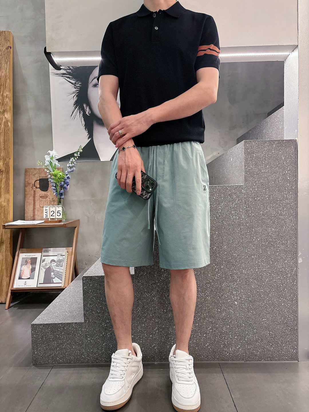 2026 春夏新品  杰尼亚短裤 颜色：月白色 浅绿色 黑色 紫色 码数：M-3XL 