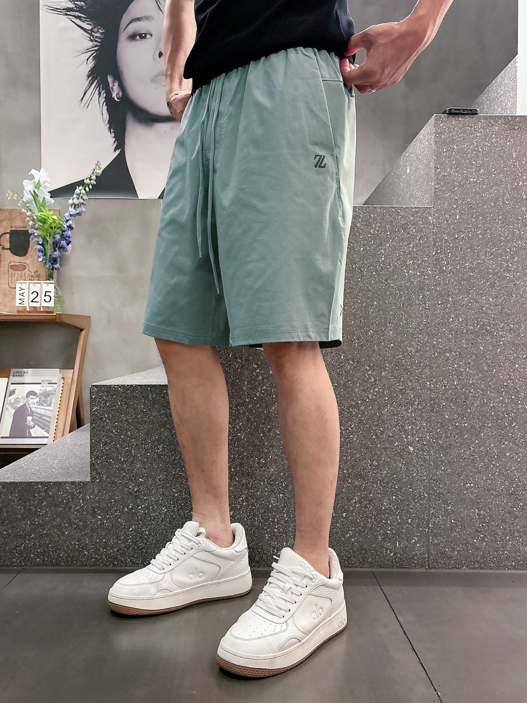 2026 春夏新品  杰尼亚短裤 颜色：月白色 浅绿色 黑色 紫色 码数：M-3XL 