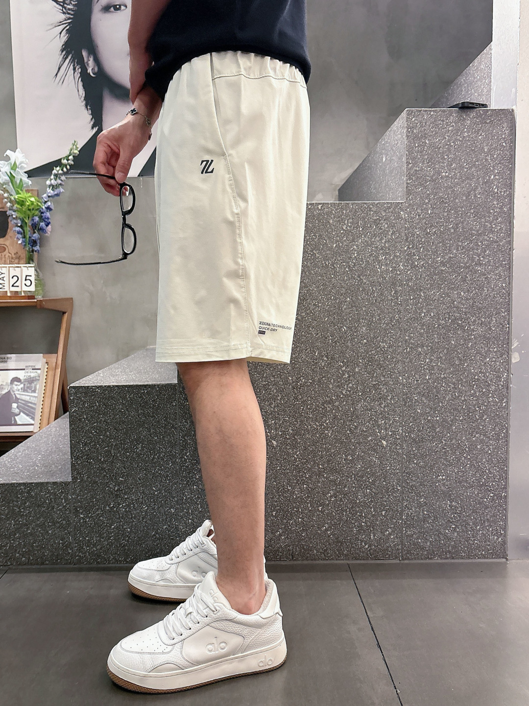2026 春夏新品  杰尼亚短裤 颜色：月白色 浅绿色 黑色 紫色 码数：M-3XL 