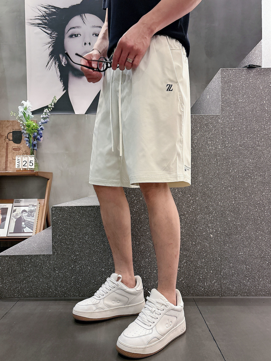 2026 春夏新品  杰尼亚短裤 颜色：月白色 浅绿色 黑色 紫色 码数：M-3XL 