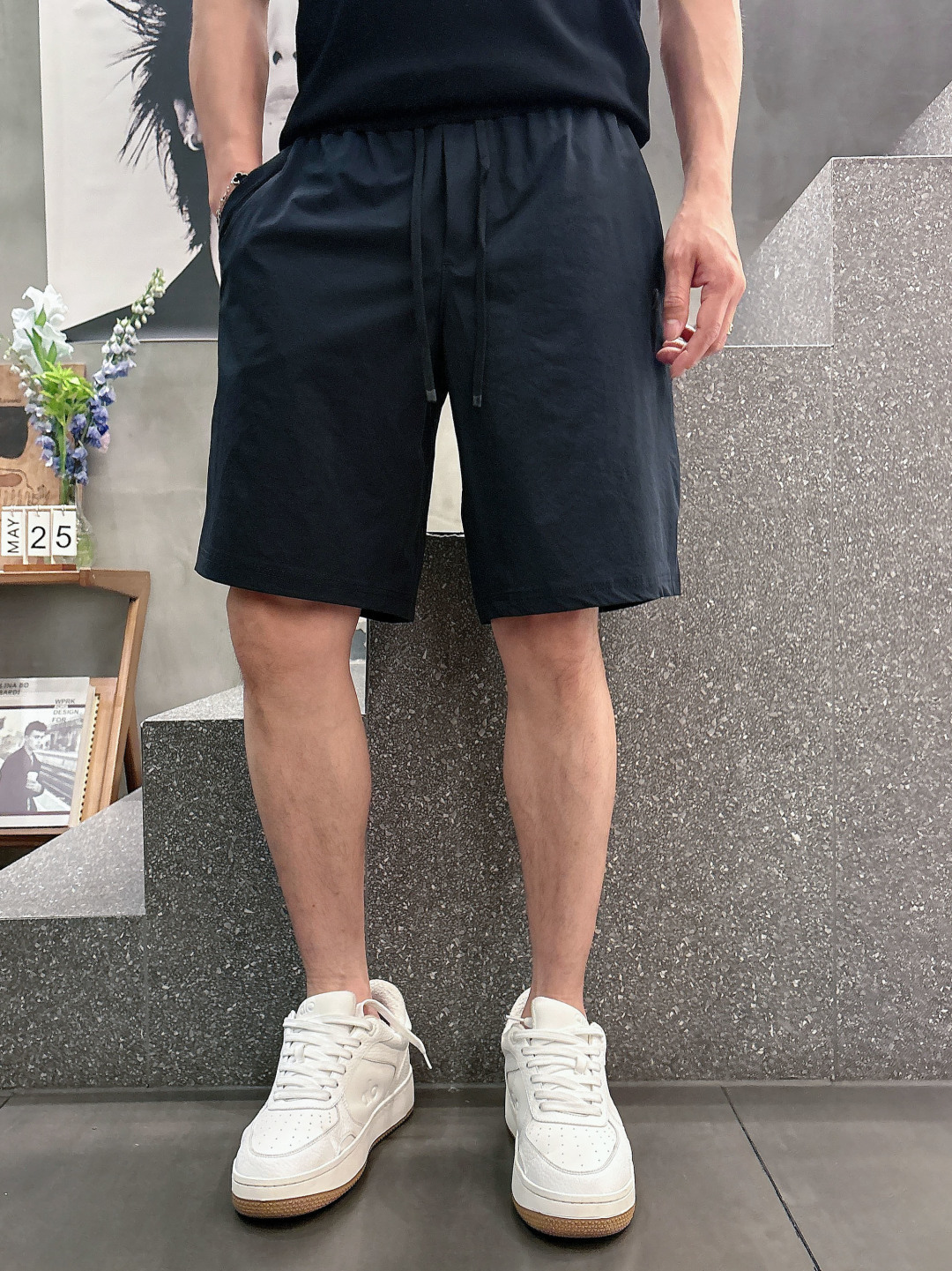 2026 春夏新品  杰尼亚短裤 颜色：月白色 浅绿色 黑色 紫色 码数：M-3XL 
