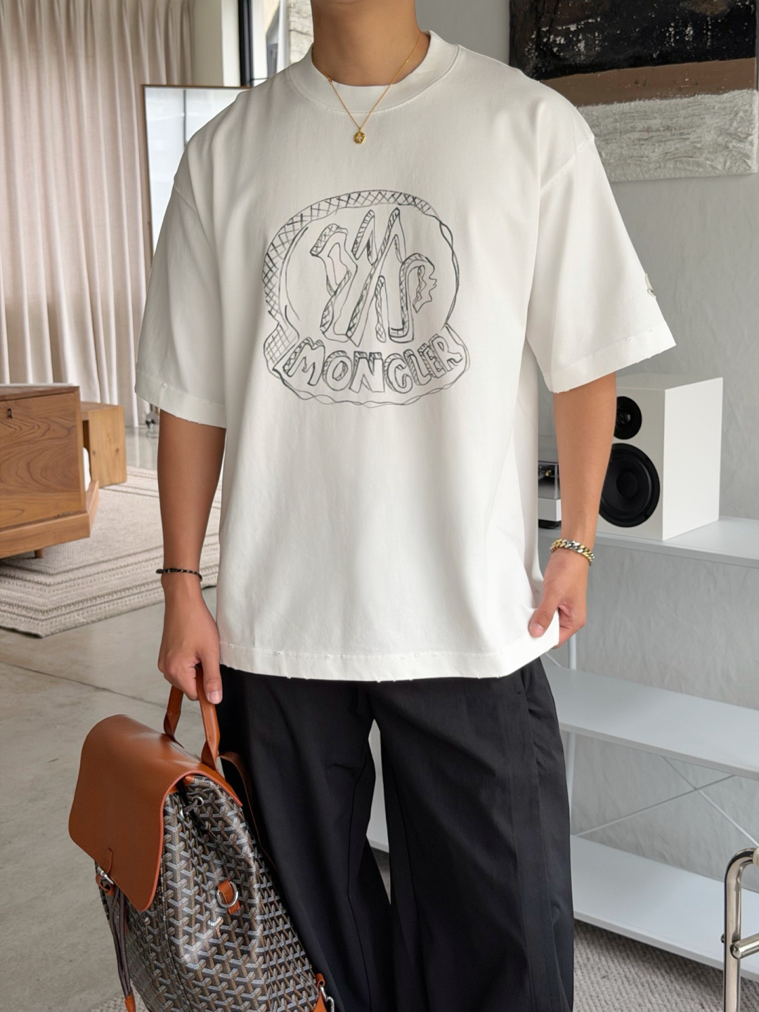 26夏季330克T恤🔥 颜色：黑，白，灰 码数：XS-XL 款号：52193