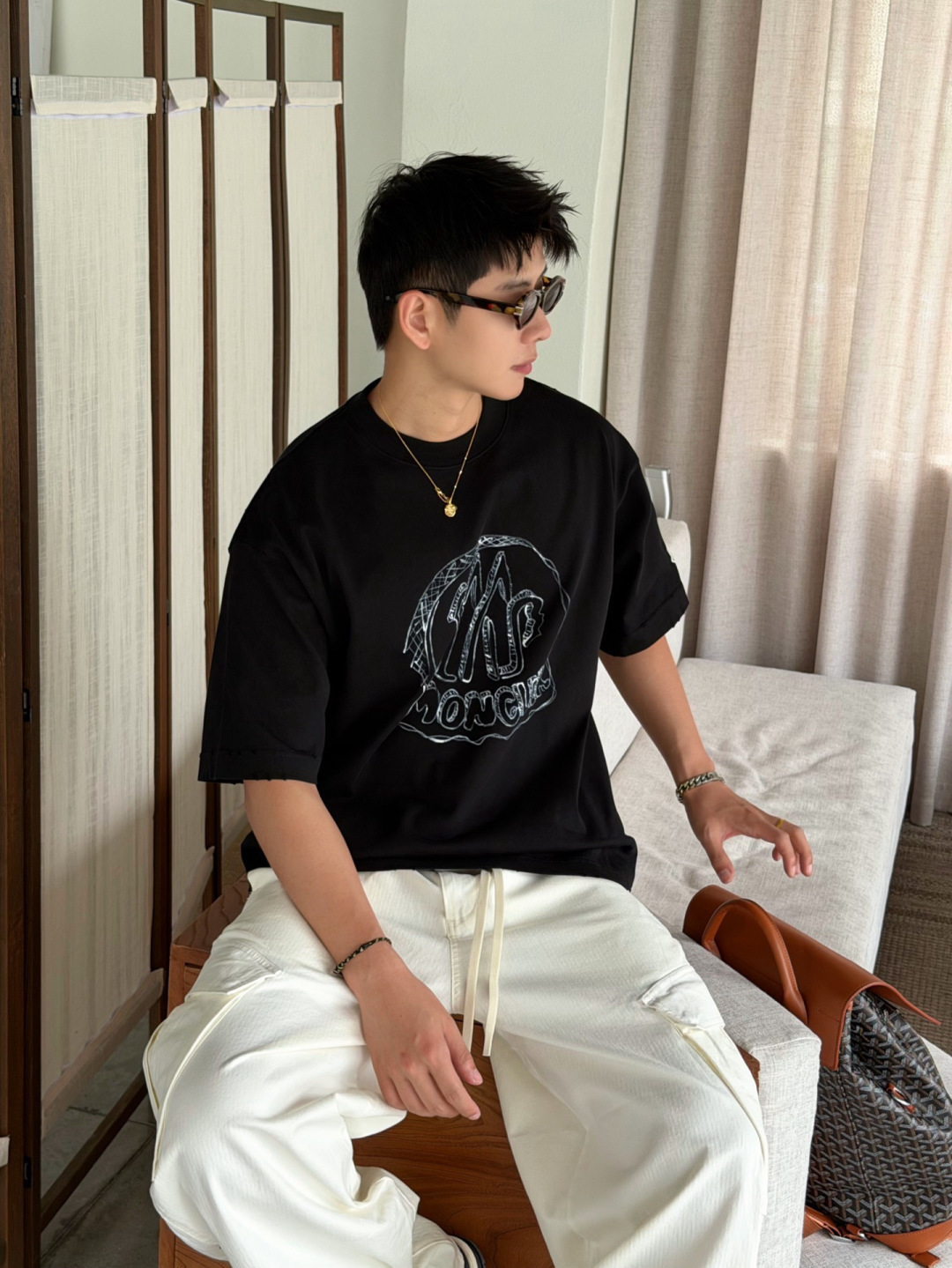 26夏季330克T恤🔥 颜色：黑，白，灰 码数：XS-XL 款号：52193
