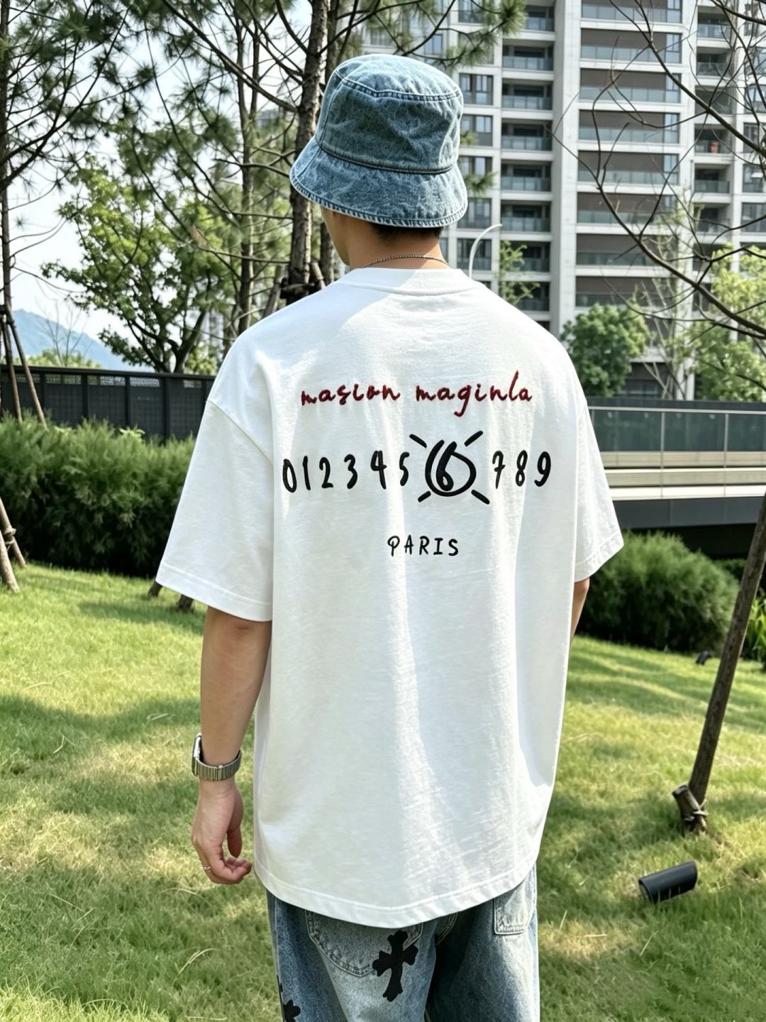 2026夏季新款 马吉拉刺绣短袖 m-3XL