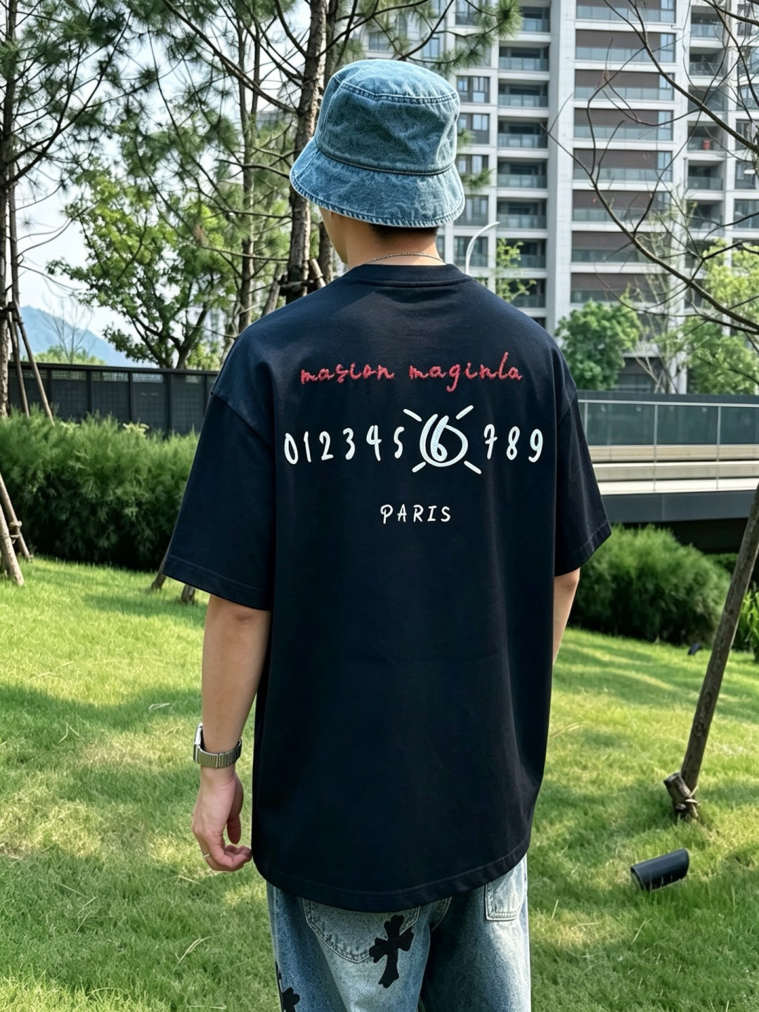 2026夏季新款 马吉拉刺绣短袖 m-3XL