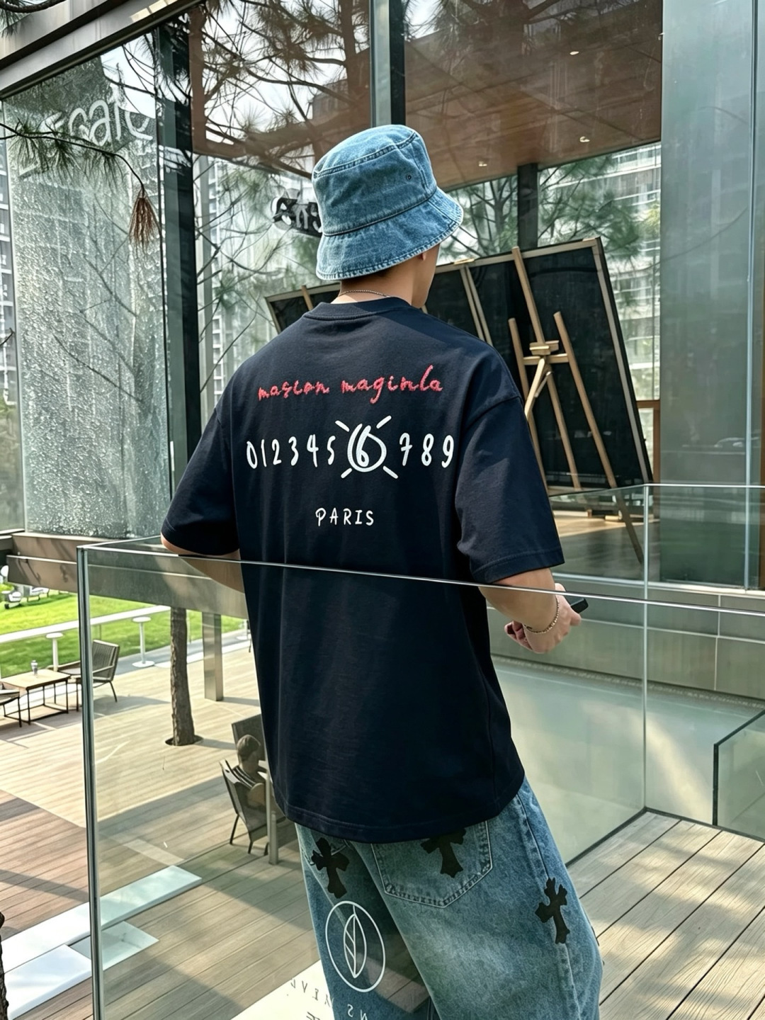 2026夏季新款 马吉拉刺绣短袖 m-3XL